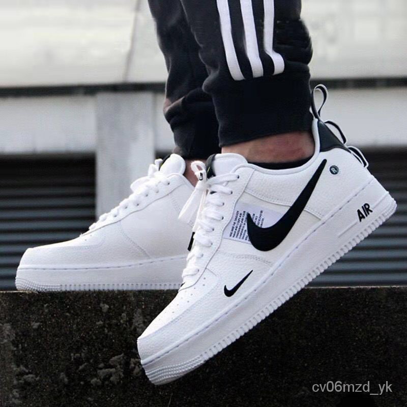 Nike Air Force 1 '07 lv8 Utility White/White-Black-Tour Yellow