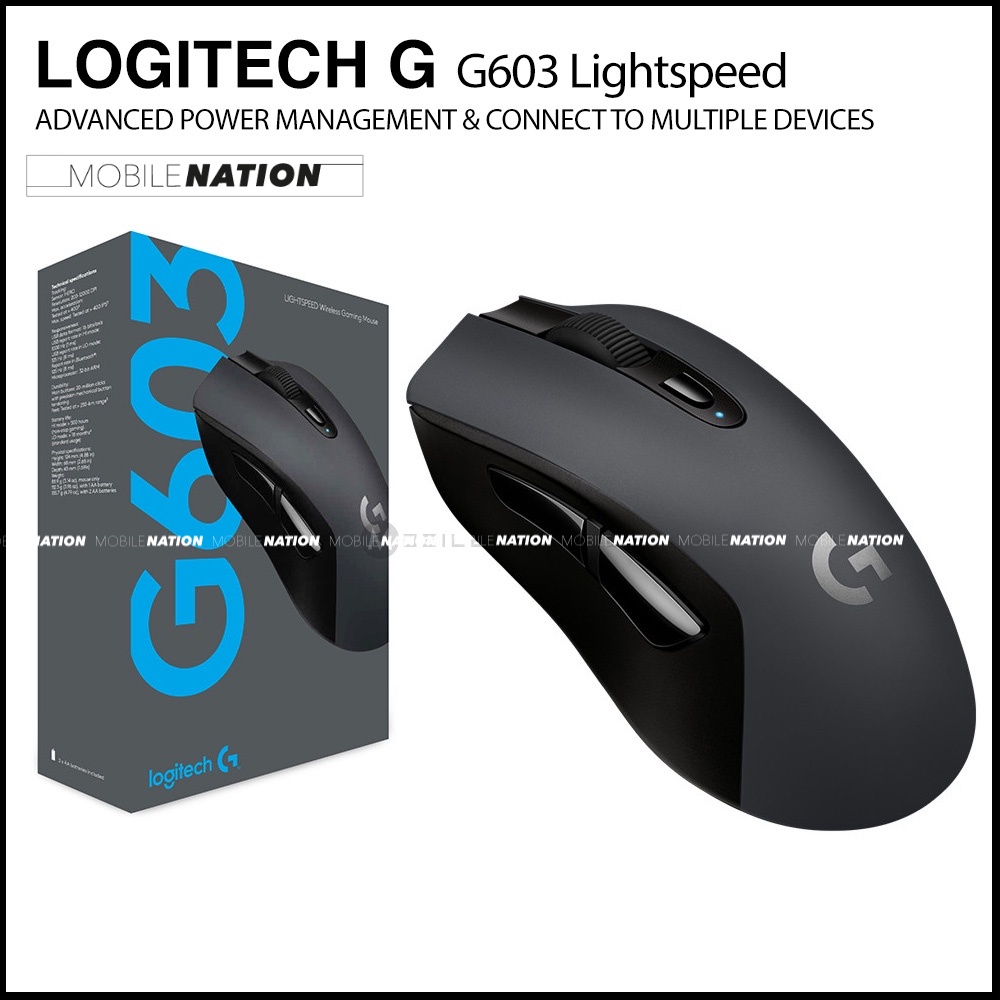 Logitech G603 Lightspeed Wireless Bluetooth Gaming Mouse With