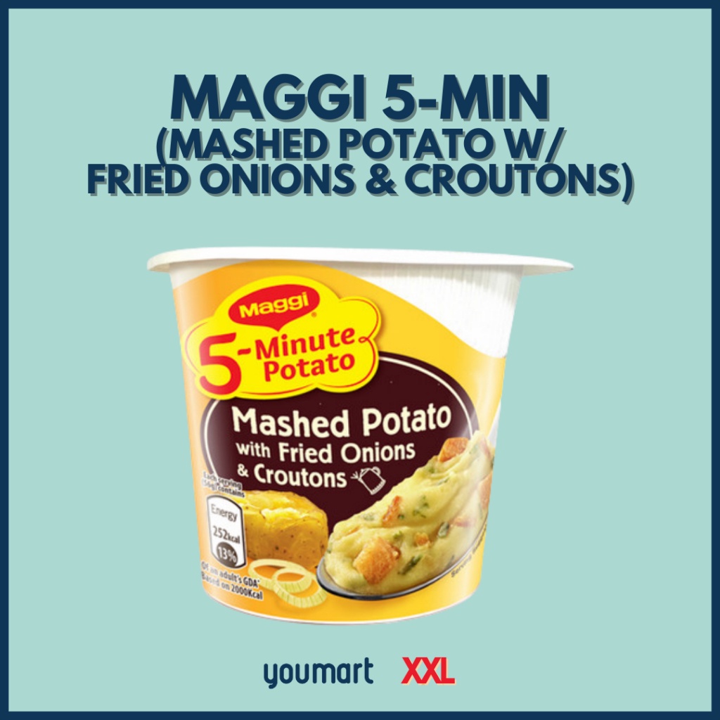 Maggi 5Min Mashed Potato with Fried Onions & Croutons by XXL (1 cup