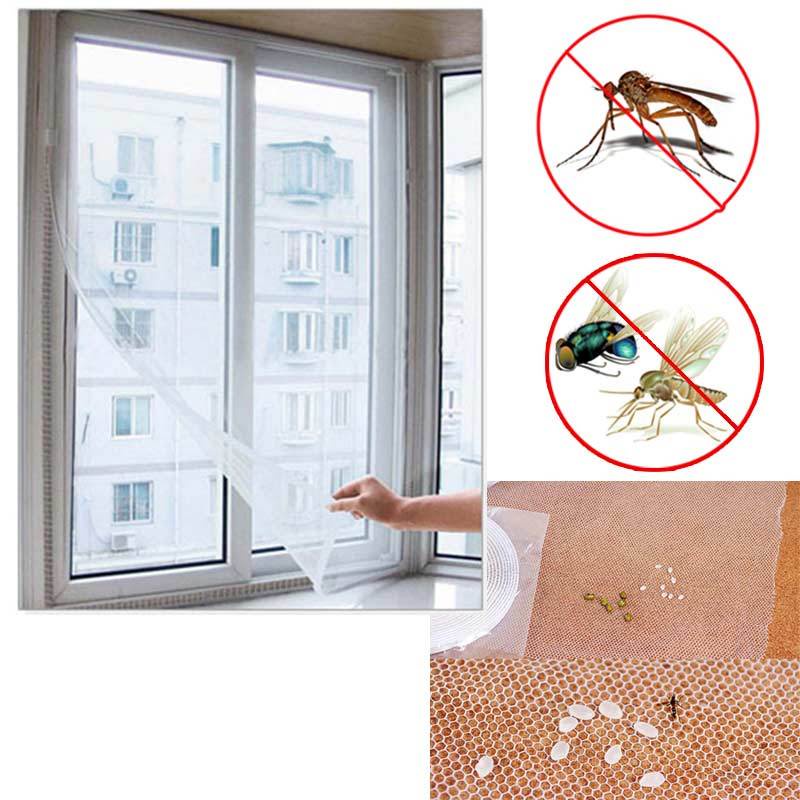 Anti Fly Mosquito Window Net Self-adhesive Window Screen Mesh Insect ...