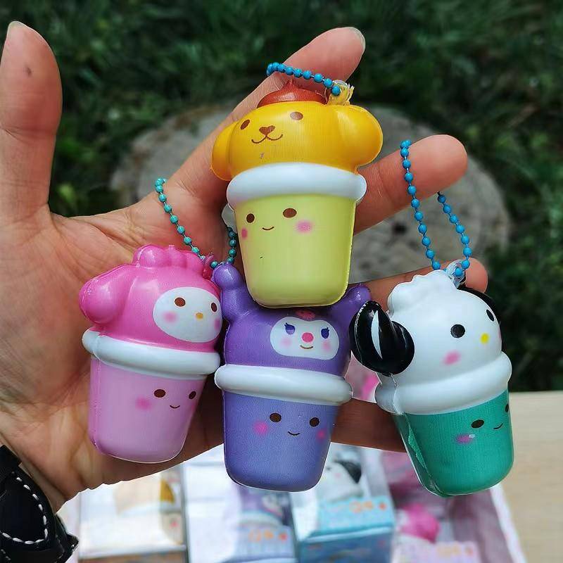 Cute squishy sale keychains