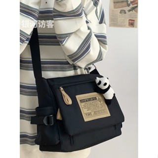 New Women's Messenger Bag Trendy Korean Version Large-Capacity Messenger Bag  Casual Light Oxford Cloth Simple Dumpling Bag