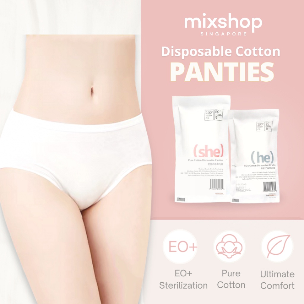 7PCS disposable women's underwear soft and comfortable pure cotton pregnant  women's postpartum underwear travel goods