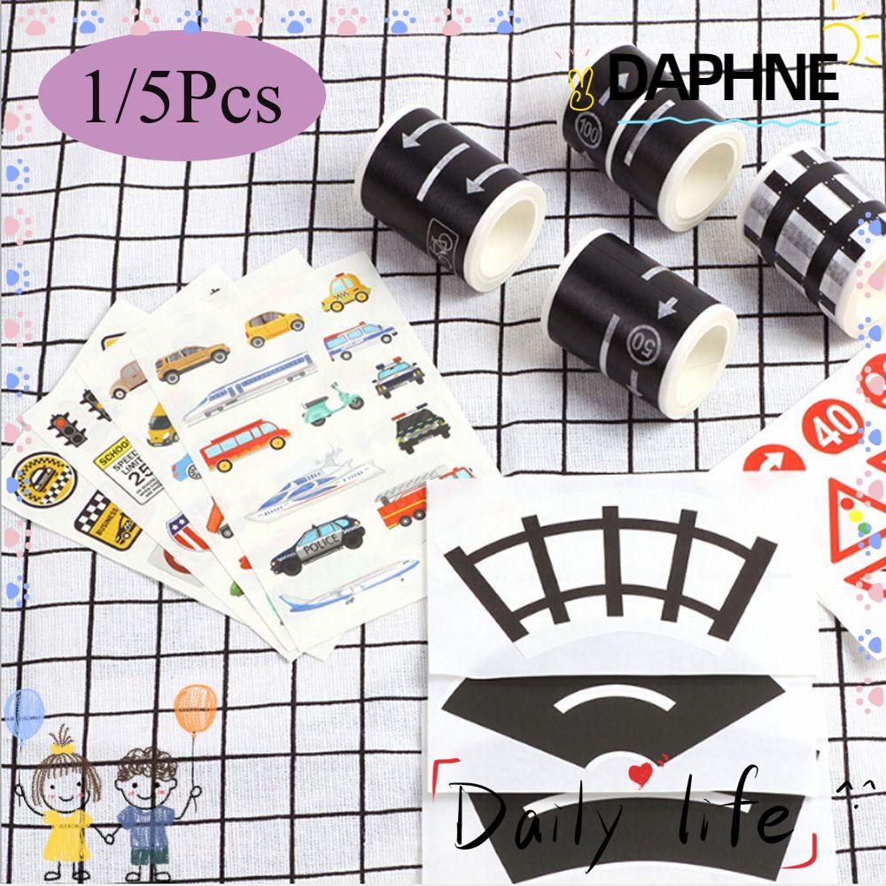 DAPHNE 1/5Pcs DIY Railway Road Tape Intelligence Study Road Signs Tool ...