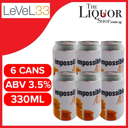 The Impossible Craft Low Carb Ale 6 Pack! MADE IN SINGAPORE ...