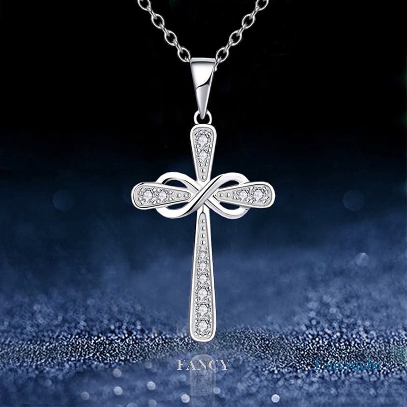 Mens diamond hot sale cross necklace