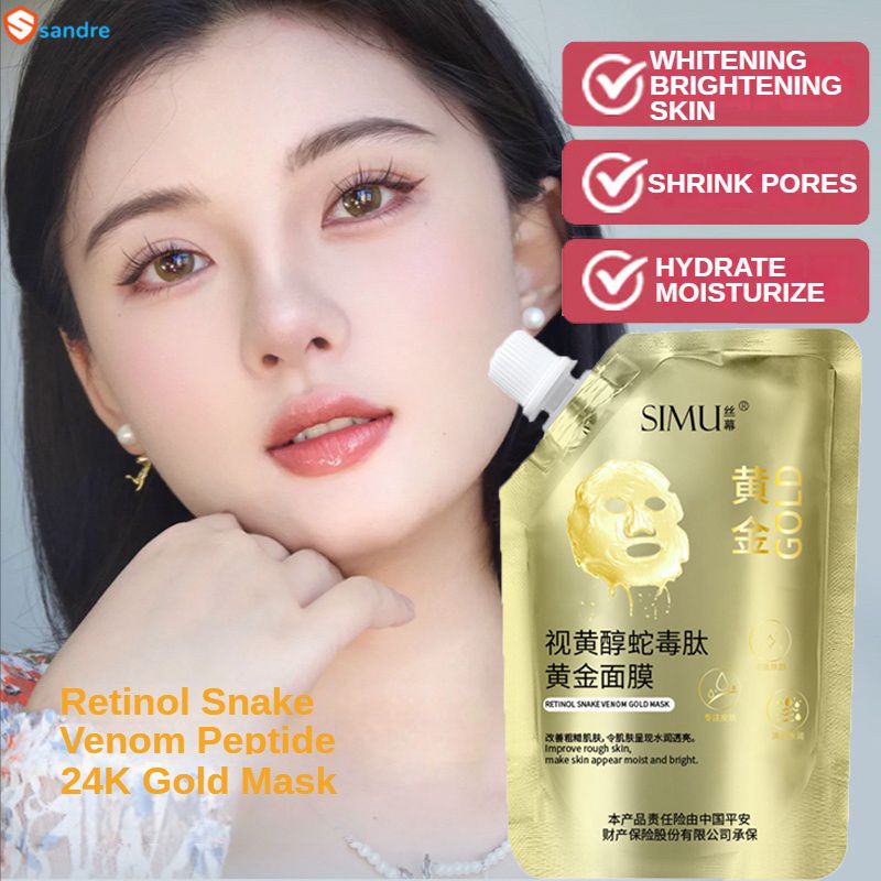 Retinol Snake Venom 24k Gold Mask Firms Anti-wrinkle Brightens ...