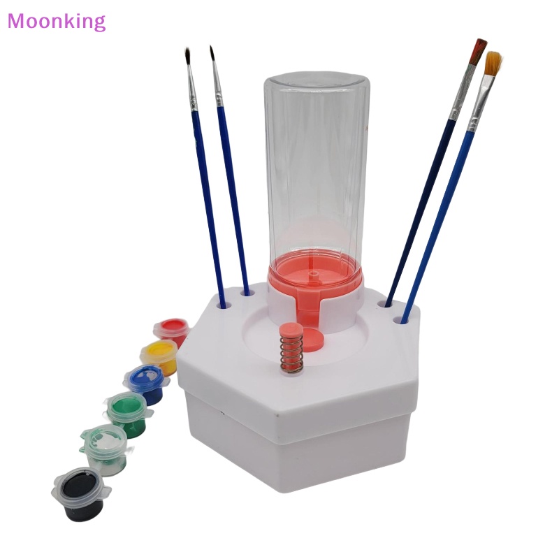 Moonking Hexagonal Base Paint Brush Cleaner al Fresh Water Cycle Rinser