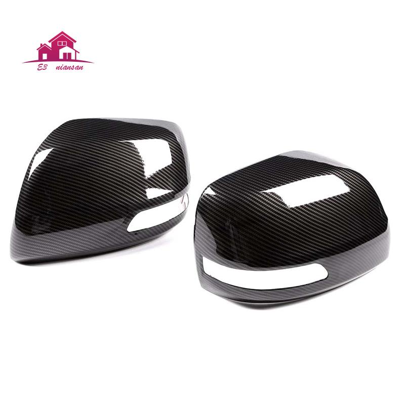 Car Carbon Fiber ABS Rearview Mirrors Cover Trim Rear View Mirror Cap for Toyota Bandao/Cooluze 2010-2019