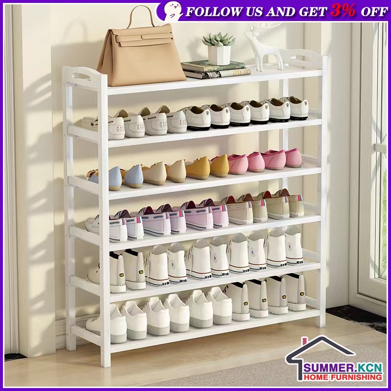 Nordic Style White Shoe Shelf Tall Shoe Rack Household Multilayer