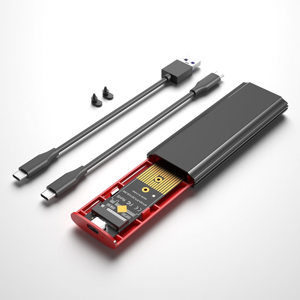 M2 SSD Case Box NVME SSD Enclosure M.2 to USB Type C Hard Drive ...