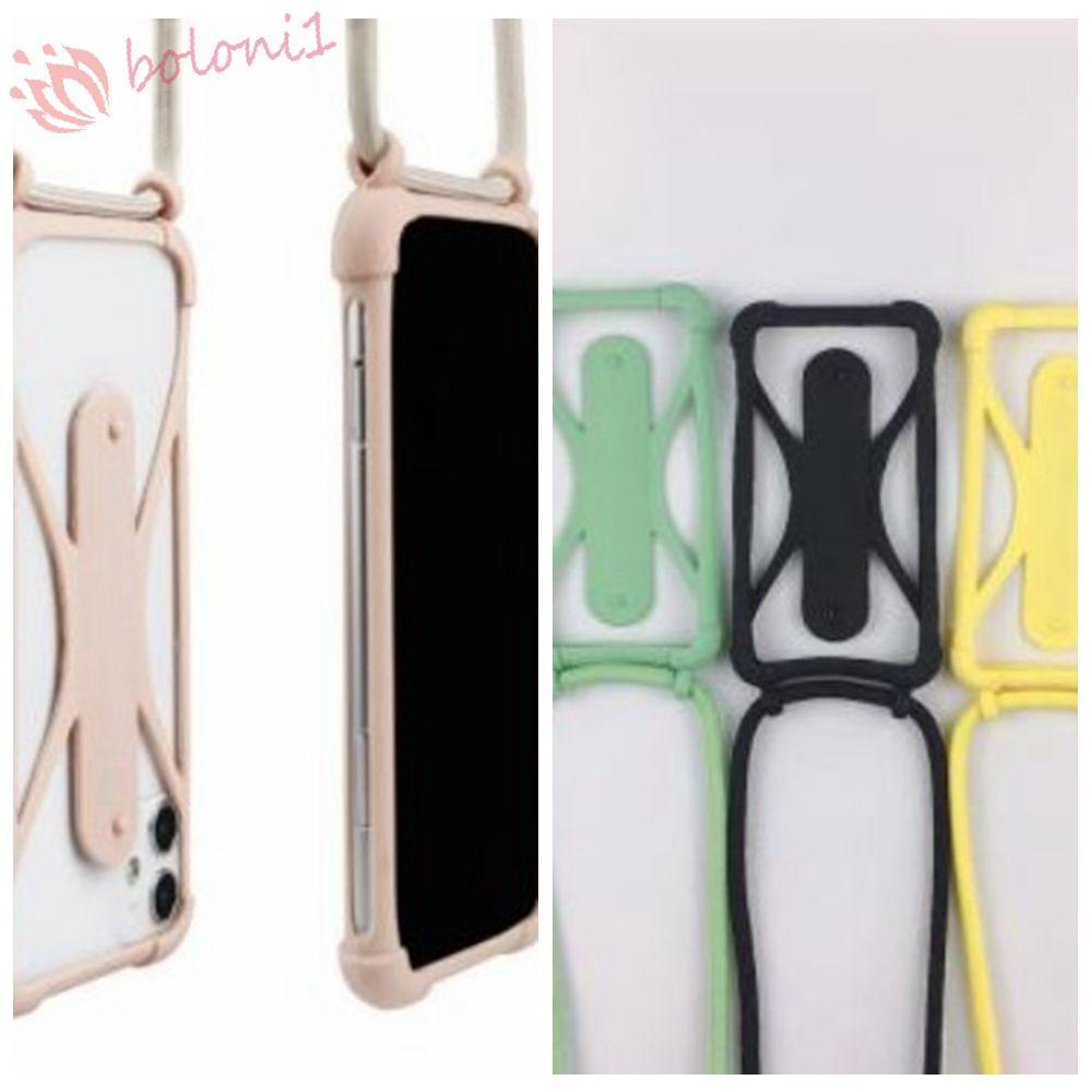 EBBSES Universal Sports Strap Silicone Phone Holder Case Mobile Phone  Lanyard Rope For Phone Sling Chain Neck Hanging Phone Accessories/Multicolor