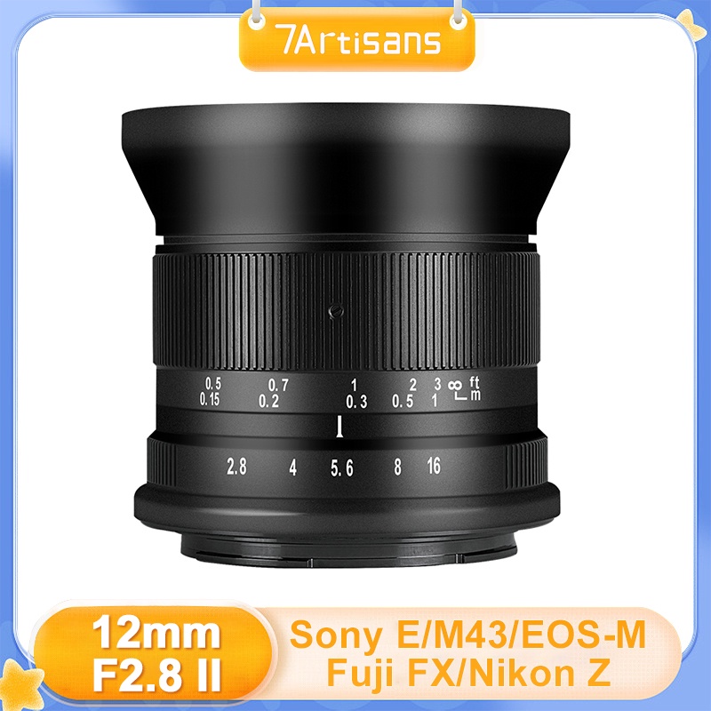 7artisans 12mm II APS-C MF Large Aperture Wide Angle Lens for