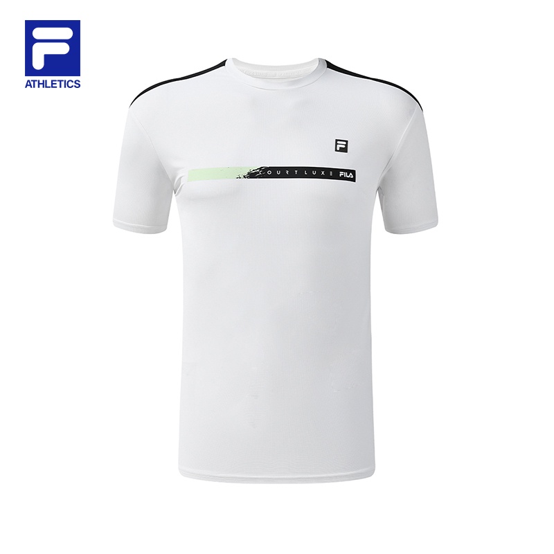 FILA CORE Men s Athletics Tennis Short Sleeve Tee Unisex Shopee Singapore