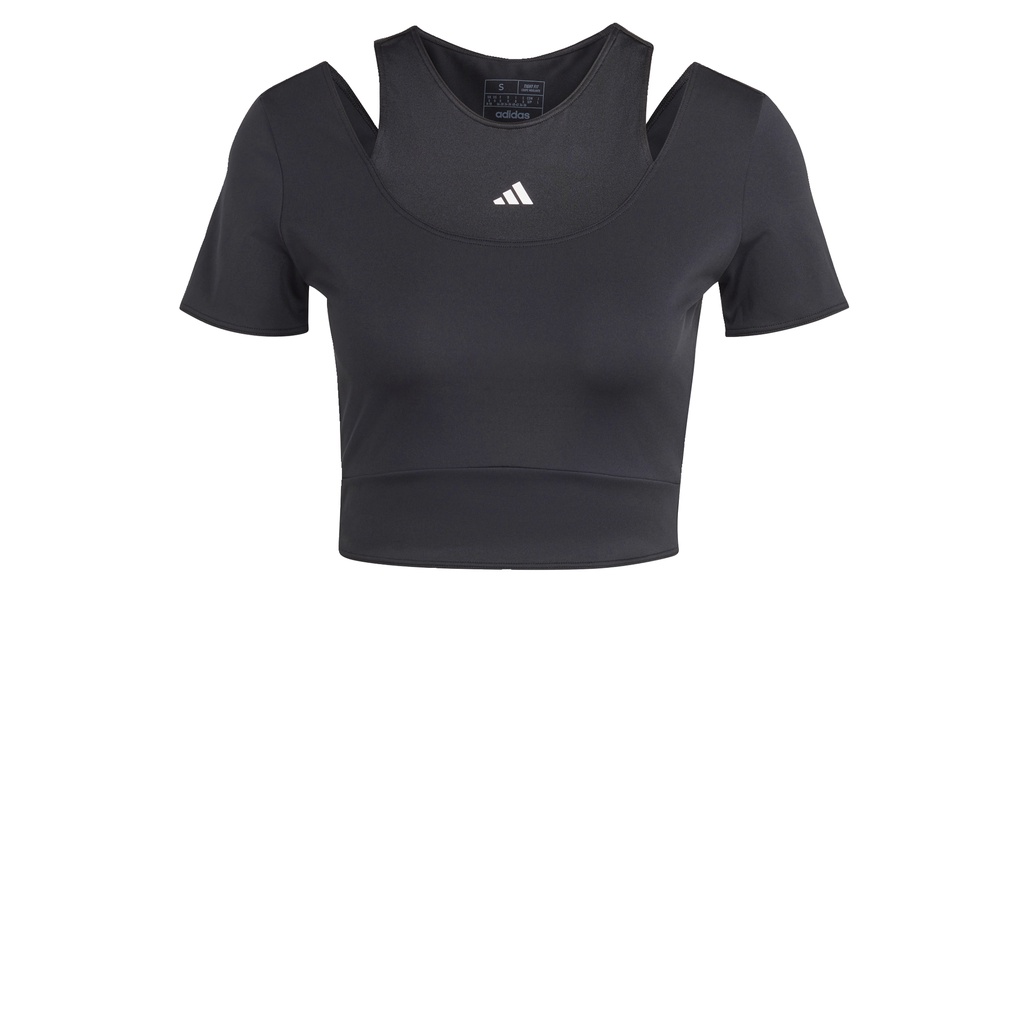 adidas Training HIIT AEROREADY Crop Training Tee Women Black HN5538