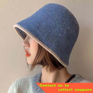 Cute Girly Rainbow Color Plush Fisherman Hat Winter Korean Fashion  All-match Warmth Basin Hat Tide Modern Retro