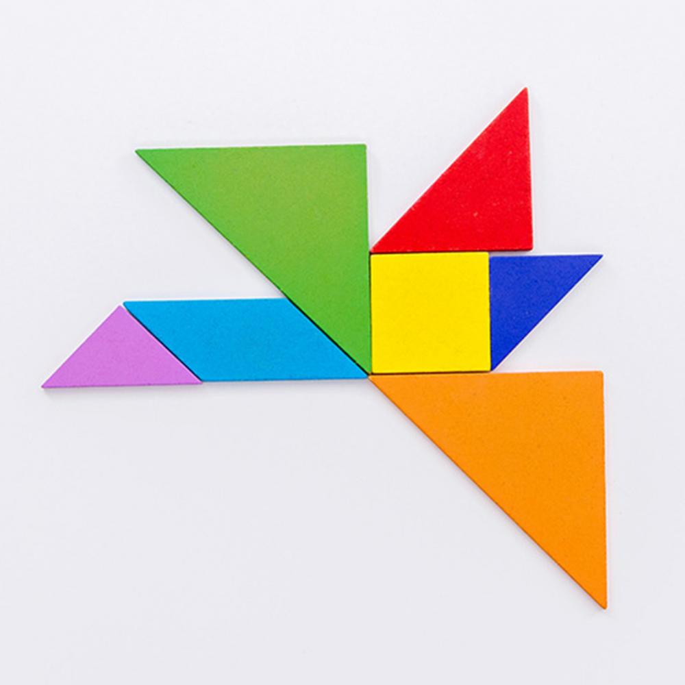 Wooden Tangram Shapes Puzzle Toys with Pattern Cards for Kids and ...