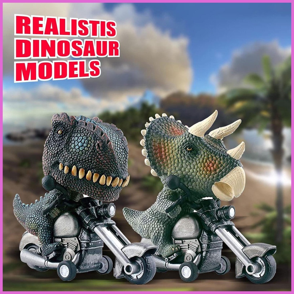 Dinosaur Motorcycle Toy Friction Powered Motorcycles Animal Motorcycle ...