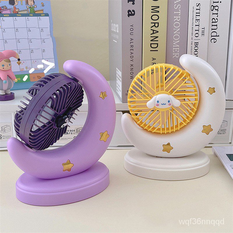 Kawaii Sanrio Fan Kuromi My Mdy Cinnamoroll Mini Fan Anime Cute Cartoon ...