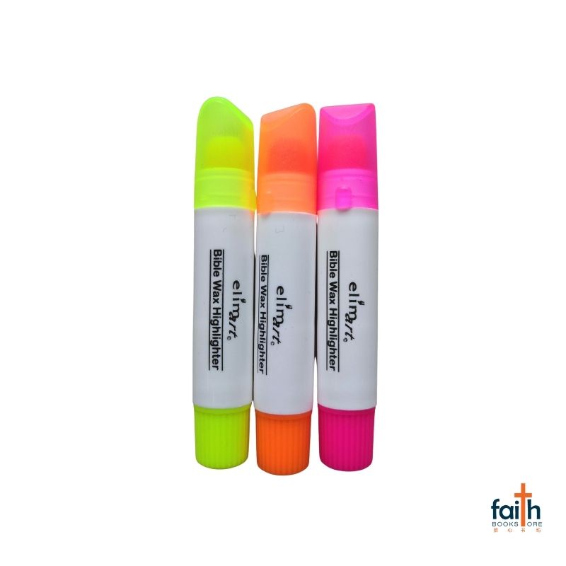 Bible Wax Highlighter · 3 Pcs · Yellow / Pink / Orange Shopee Singapore