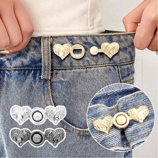 1/2/4 Set Nail-free Metal Jeans Button Snaps Detachable Pants Clips Buttons  Pins DIY Waist Tightener Clothing Buckles Sewing Tools