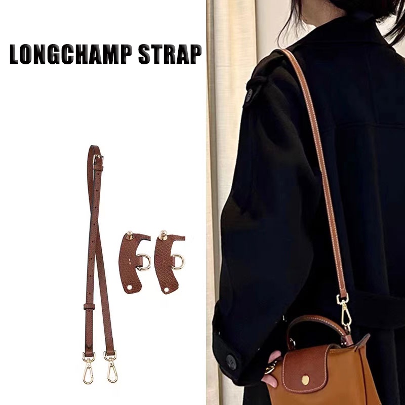 Longchamp mini bag Messenger shoulder strap free punching leather