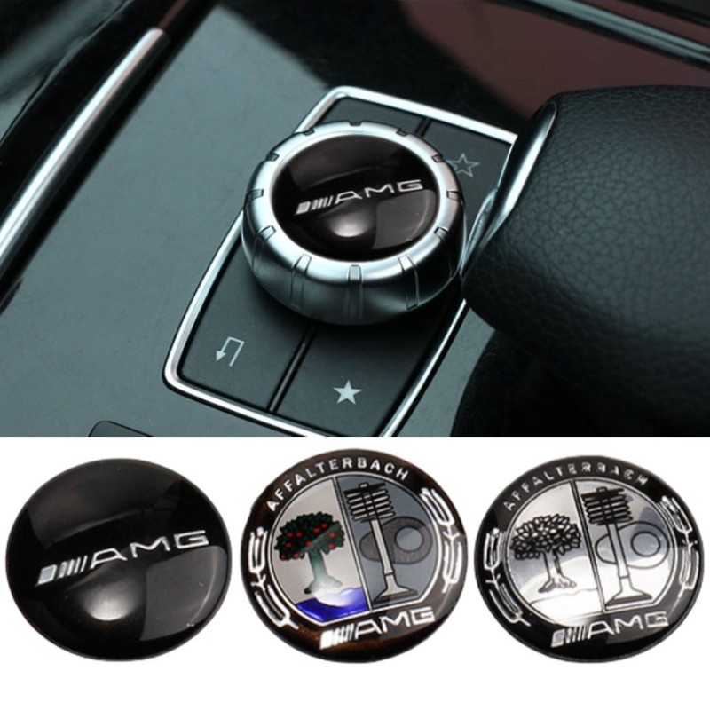 29mm Multimedia Button Sticker for Benz A C E S Class CLA CLS W212 W213 ...