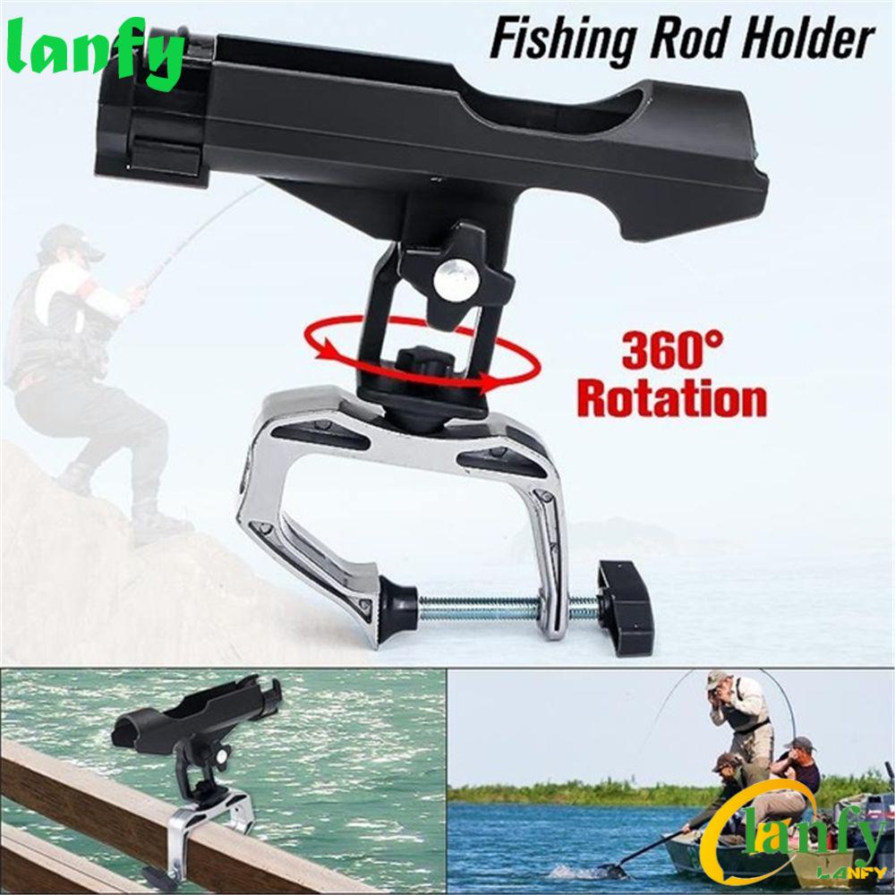 Boat Fishing Rod Holders Adjustable 360 Clamp On Type fishing Rod