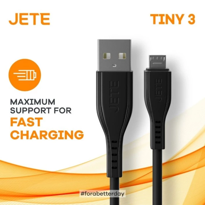 JETE Tiny 3 Kabel USB Micro Fast Charging - Kabel Data Micro - Garansi Resmi 2 Tahun - Gambar 2