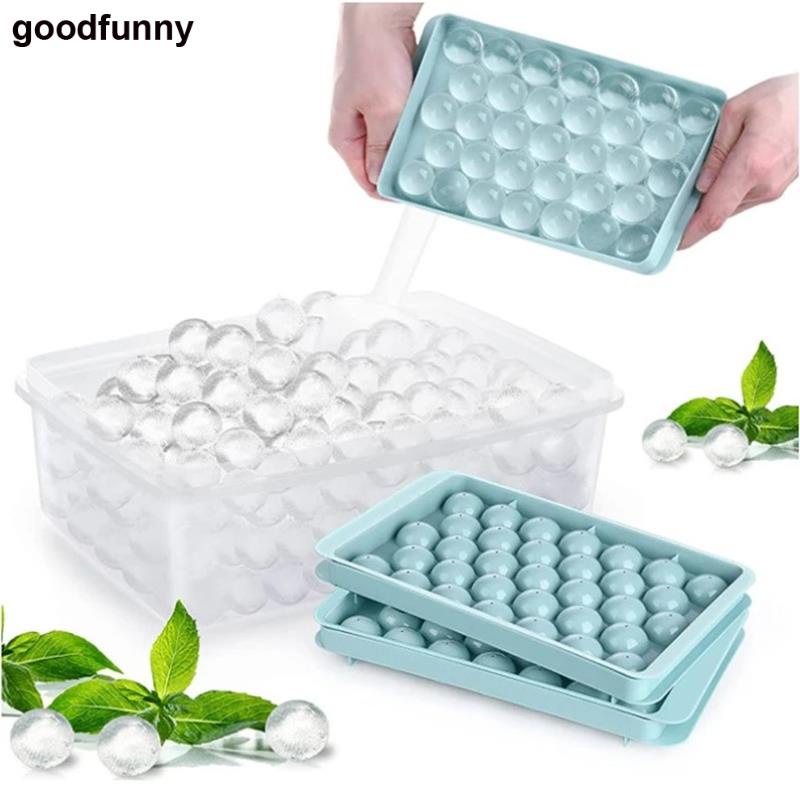 1pc Silicone Ice Cube Trays 25-Cavity Mini Round Ice Cube Moulds With Lids,  Sphere Ice Cube Molds For Freezer, Ice Ball Maker For Whiskey, Water, Cock