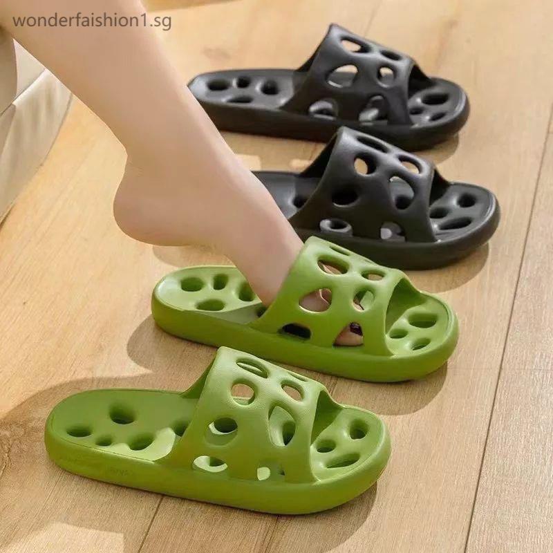 Ultra Light Eva Hole Slippers For Bathroom Toilets Molded Monolithic