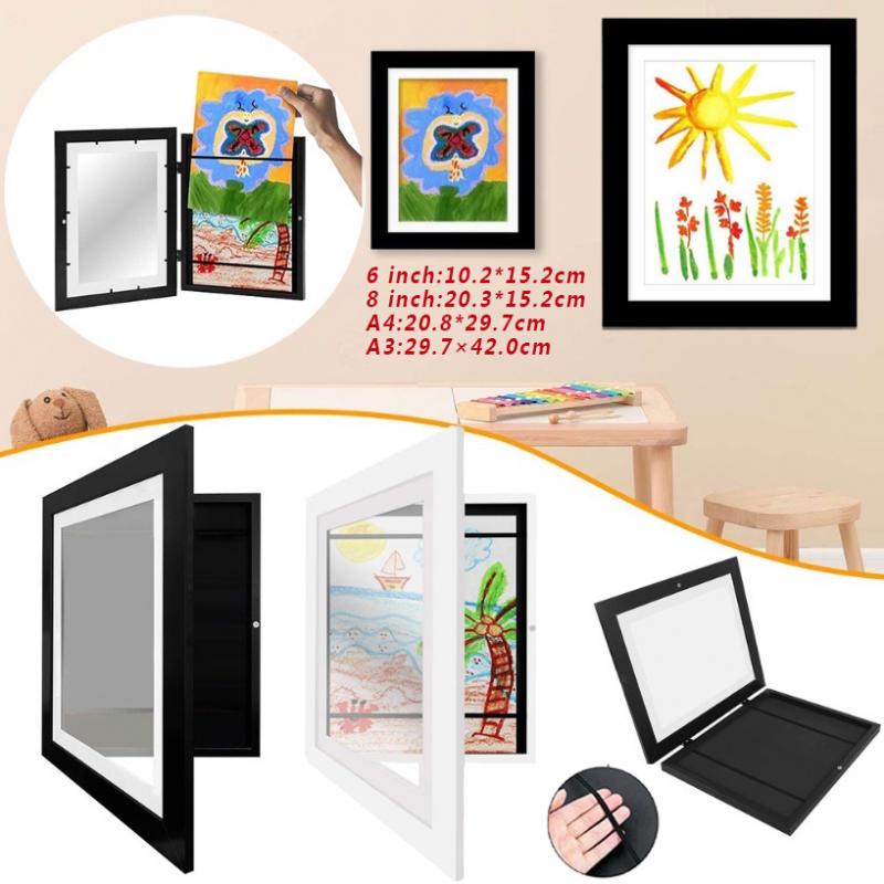 Kids Art Frames A4/A3/6 Inch/8 Inch Photo Painting Picture Frame Crafts ...