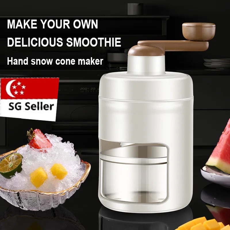 DIY HandCrank Ice Crusher Milk Shake Making Smoothie Household Ice