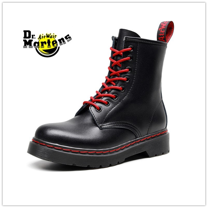 Red dr martin on sale boots