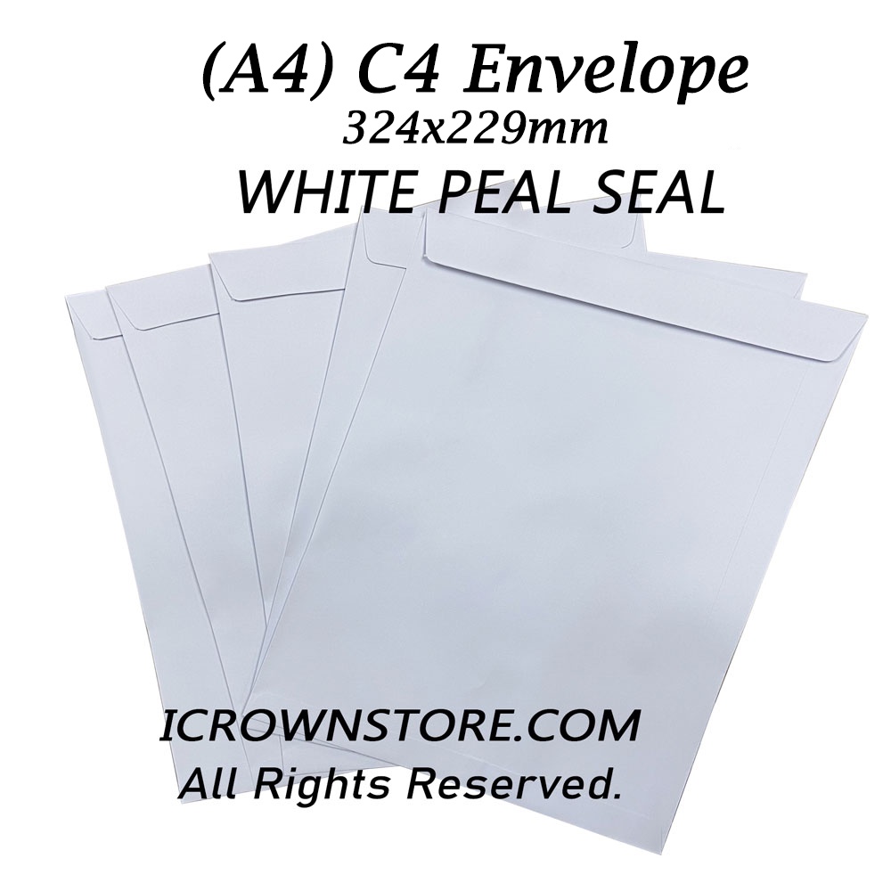 A4 C4 Envelope (250pcs/box) 324 x 229mm Envelopes peal seal Shopee