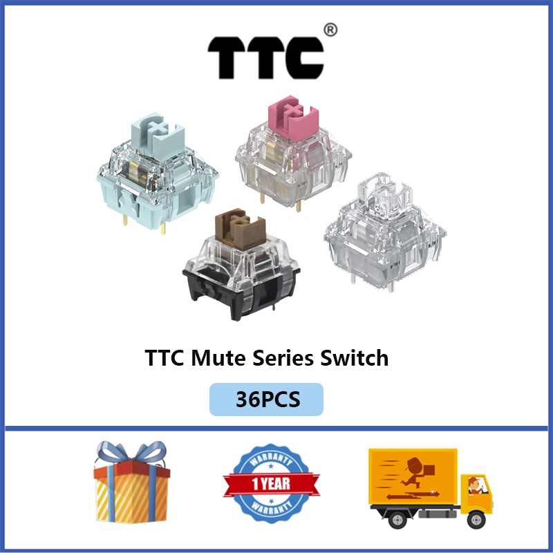 TTC Mute Series Switch Silent Bluish White Switch/Frozen V2 Switch