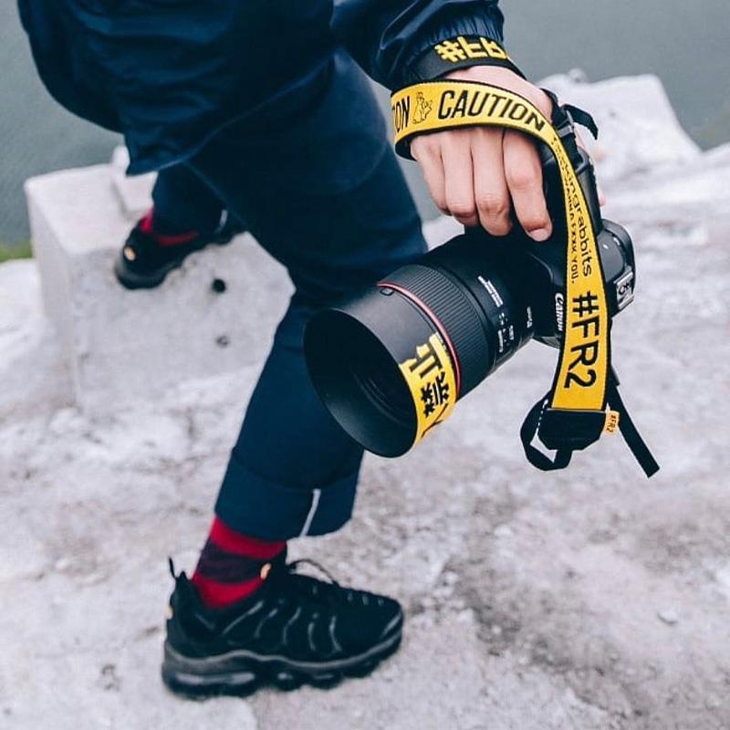 FR2 Camera Wrist Strap Yellow Letter Braided Vibrato Hand Rope Popular ...