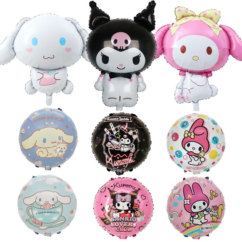 Kawali Sanrio Balloon Kuromi My Melody Cinnamoroll Helium Foil Balloons ...