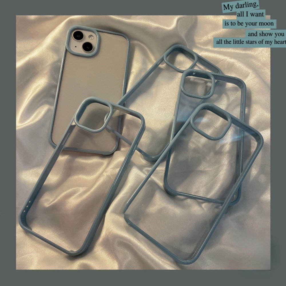 For iPhone 14 Pro max Far Peak Blue  Case for iPhone 13 Pro Max 12 11 Pro Max XR X XS 6 6S 8 7 Plus SE 2020  Premium Hybrid Protective Clear Shockproof Case