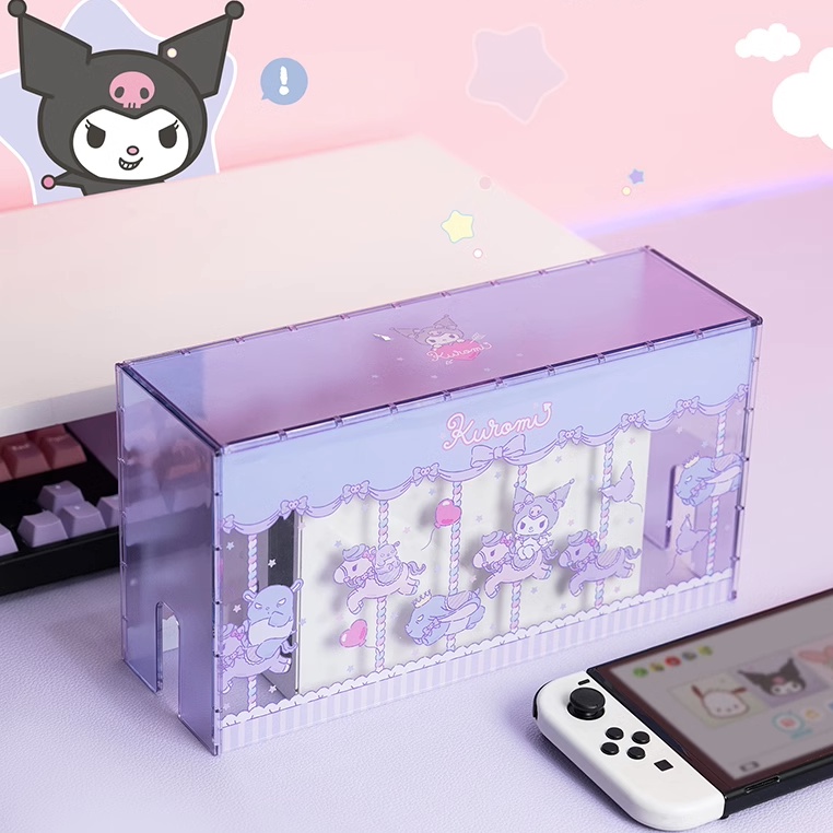 Geekshare Sanrio Kuromi Themed Dock Cover for Nintendo Switch and ...