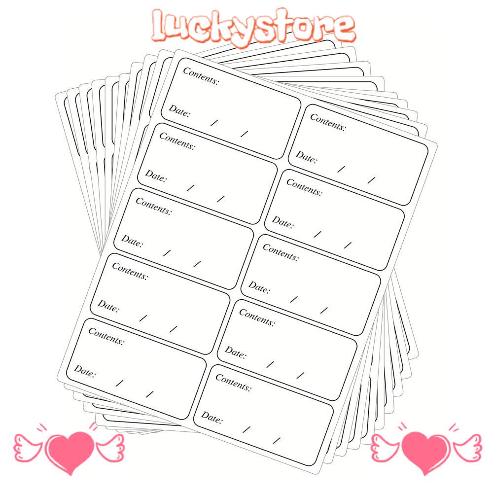 LUCKY Freezer Labels Refrigerator Labels Easy Clean Leaves No Residue