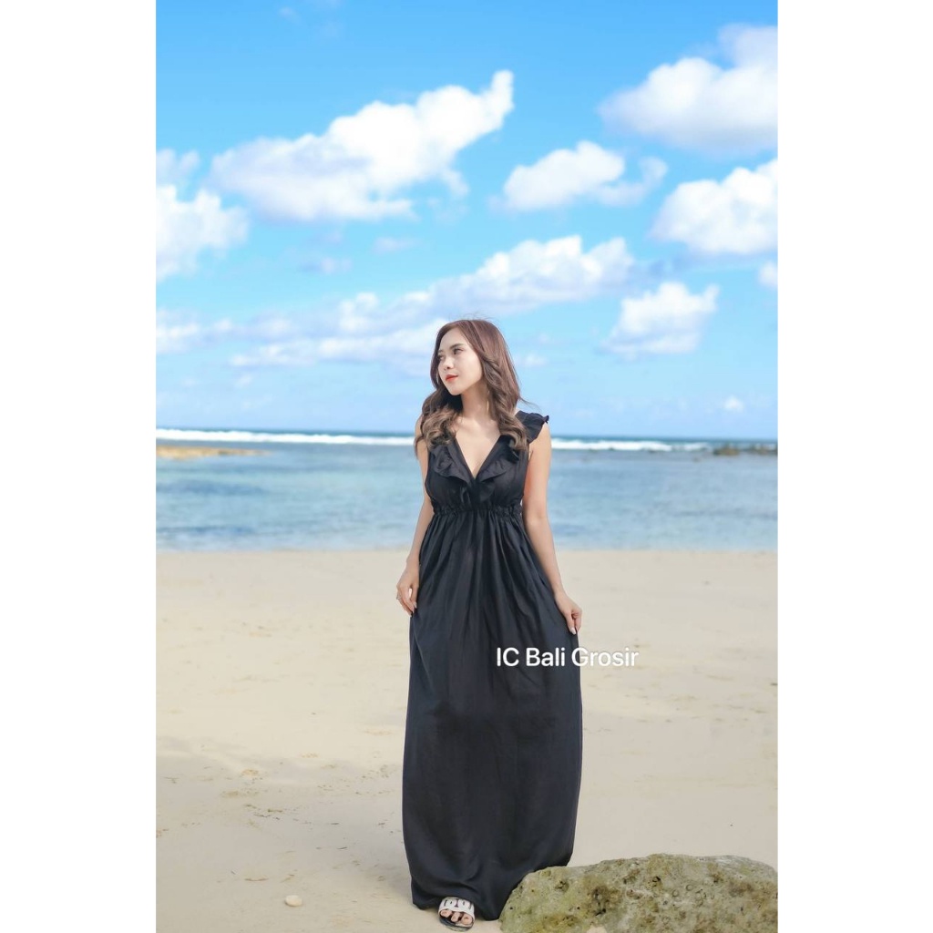 Long DRESS SEXY 001 DMK001 Beach DRESS/PARTY DRESS/Plain DRESS | Shopee  Singapore