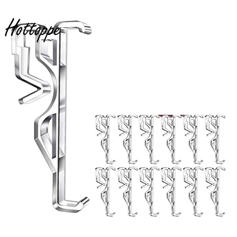 Valance Clips, Clear Plastic Valance Clips for Blinds, Hidden Window