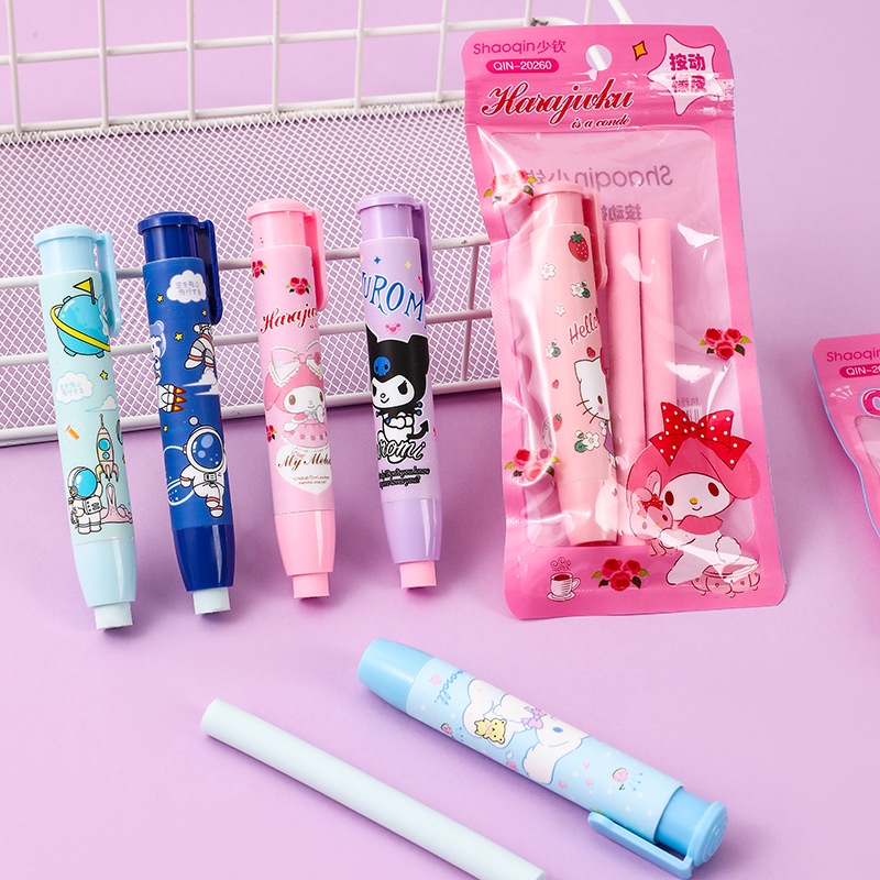 Non-Dandruff Eraser Creative Cute Cartoon Press Type Rubber Suit ...