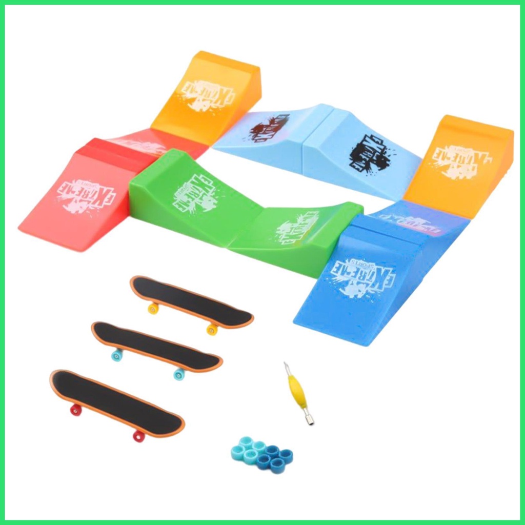 Fingerboard Skatepark Finger Board Skate Park Kit Fingerboard Skate