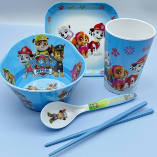 PAW Patrol Dinnerware Set Kawaii Cartoon Kids Spoon Fork Set