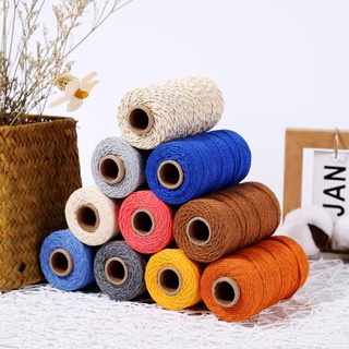 2mm 100M Macrame Cord Rope Cotton Twine Thread String Crafts DIY