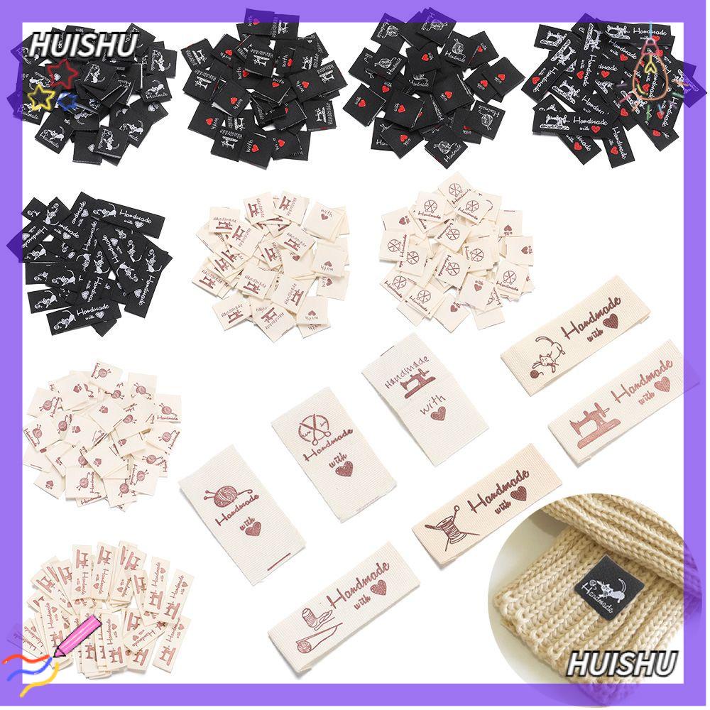 150 Pcs Handmade Sew-on Woven Clothing Labels Sewing Crafting