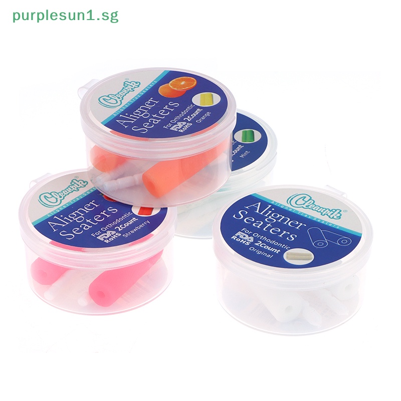 Purrple 2Pcs Orthodontic Chewies for Invisalign Aligner Chewies With