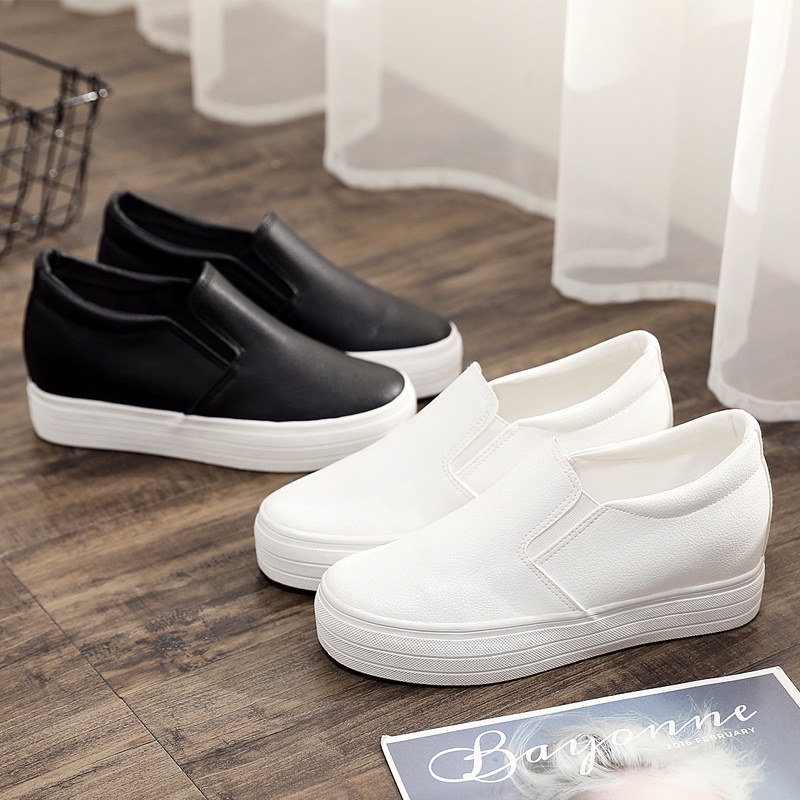 White slip on deals loafers womens